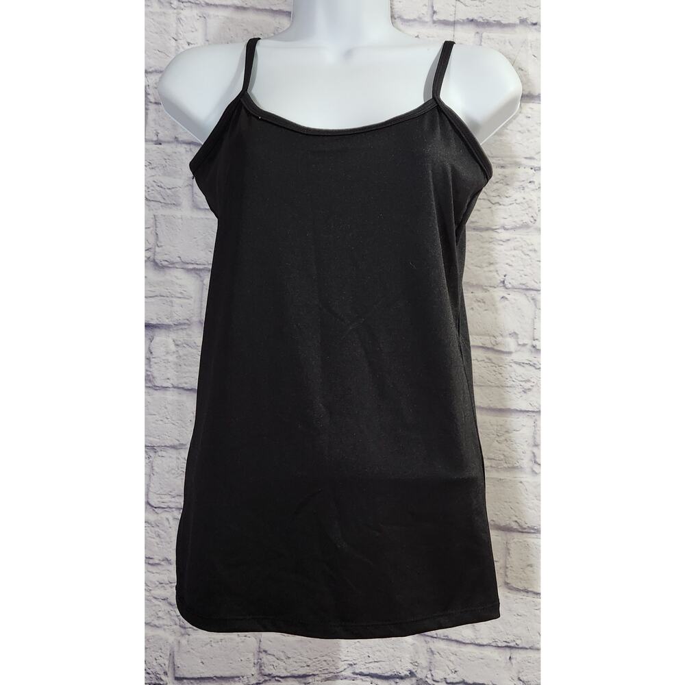 CDP&Co. Black Adjustable Spaghetti Strap Tank Top Small Lightweight Soft Stretch